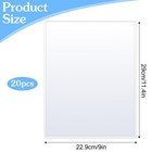 20 Pcs 8 5 X 11 Rigid Print Protectors Photo Plastic Sleeves Clear