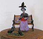 Lemax Spooky Town Figurines - Feeding The Birds  Set Of 2  22101