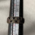 Very Rare Ancient Roman Era Bronze Ring Patina Floral Authentic Artifact Genuine