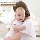 Muslin Burp Cloths For Baby 10 Pack 100  Organic Cotton Baby Washcloths For B   