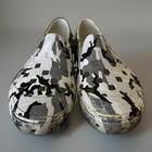 Vans Slip-on Trk Arctic Camo Men s Size 10 Water Shoes Black Marshmallow Euc