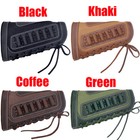 Leather Shotgun Rifle Buttstock Canvas Ammo Covers  22lr  308  30 30 12ga  357
