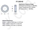 Ft-140-43 Ferrite Toroid Core   Medium Toroid   43 Material