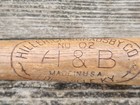 Hillerich   Bradsby No 2 Crackerjack Baseball Bat H   B Vintage Usa Bad Damaged