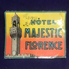 Vintage Hotel Luggage Label Lot  Italy Amsterdam Germany