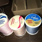 Sewing Box  Vintage  8 Spools Of Thread