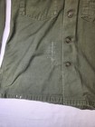 Vintage 60s Vietnam Era Us Army Cotton Sateen Shirt Olive Green 15 1 2    33 