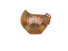 1966 Hong Horizons Japan Ceramic Hen Bank Vintage Folk Art Chicken Pottery
