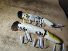 Vintage Original Heddon Wood Jointed Vamps