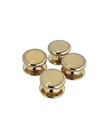 Gold Tone And Cream Enamel Shirt Stud Buttons Cufflinks
