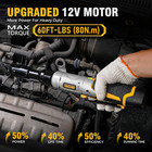3 8  Cordless Ratchet Wrench Set  60ft-lbs 80n m  Electric Ratchet  12v Extended
