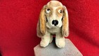 Steiff Vintage Basset Hound Dog 1960 s 6 Inch Sitting Mohair No Button Ean 3314