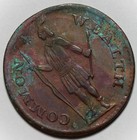1787 Massachusetts Half Cent Colonial Copper - Corrosion