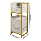 Barber Shop Freestand Hairdressing Storage Rack With Drawers 10kg Load Bearing