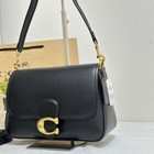 C4823 Leather Soft Shoulder Bag Crossbody Black New Outlet Handbag