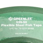 Greenlee 539-50 Flexible Steel Fish Tape    3 16in X 50ft  500lb Tensile Strength