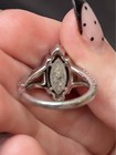 Enchanted Disney Sterling Silver Diamond Rutile Quartz Maleficent Ring