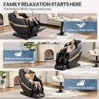 Full Body Zero Gravity Recliner Massage Chair 8 Points shiatsu heat foot Roller