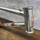 Vintage Raleigh Racing Bmx Frame Steel 80s Old School 20in Silver