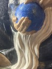 Custom Painted The Wizard In Black Ceramic Statue Crystal Ball 11   