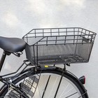 Rear Bike Basket - Large Bicycle Rear Basket With Cargo Net And Waterproof Cover