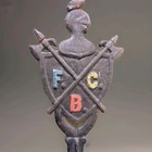 Antique Cast Iron Knights Of Pythias Marker Friendship Charity Benevolence