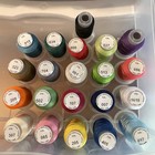  lot Of 44  Polyester Embroidery Machine Thread  500 M  40 Wt  Sealed   Open
