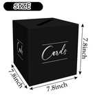 Wedding Card Box Black Card Box Gift Card Box Holder Card Box For Wedding Bir   