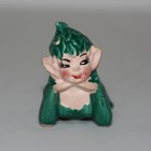 Lot Of  2  Vintage Pixie Elf Fairy Ceramic Figurines 1950   s