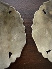 Sterling Silver Floral 2  Conchos Headstall Bridle Spurs