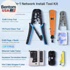 7-in-1 Network Tool Kit With Rj45 Ethernet Crimping Tool  Punch Down Device  Pun