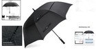 Large Windproof Golf Umbrella 62 Inch Auto Open Waterproof Oversized Black