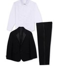 Nautica Boys 2t Black white Tuxedo Suit Set W  Pleated Shirt
