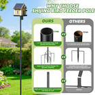 2026 New Heavy Duty Bird Feeder Pole 92 Inch Adjustable Bird House Pole For Outd