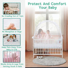 Baby Crib Tent To Keep Baby From Climbing Out - See Through Mesh Crib Net - Pop 