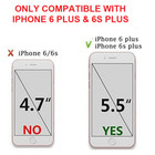 Slim Shockproof Transparent Case Cover Clear blue For Iphone 6 Plus  6s Plus