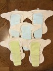 Kissaluvs Kissa s Hybrid Contour One Size Cloth Diapers Lot Of 5  no Fasteners