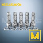 Pulley Bolts With Washer 7 16-14x1 2  Smooth Chrome For All Harley Models Short