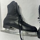 Vintage Imperial Blade Black Figure Skates Ice Skates Mens Sz 9 Please Read