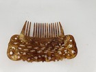 Vtg   Ornate Faux Tortoise Shell Plastic Hair Comb 4 5  X 4  As Is