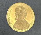 Vintage Rare 1915 Austrian 4 Ducat 23kt Gold Coin Emperor Franz-joseph Ferdinand