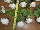 Huge Lot Wedding Flowers Bouquet Flower Silk Plastic White Collection