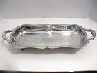 Vintage Eales 1779 Silverplate 14  Rectangular Footed Handled Bread Serving Tray