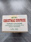 Avon Christmas Surprise Sweet Honesty Cologne Green Glass Boot Bottle Vtg