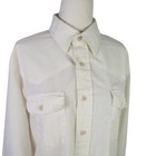 Vintage 70s Levi s Cream Western Button-down Dress Shirt Mens L