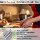 5pack W10594481 Upgraded Gas Stove Knobs Replacement For Whirlpool Range oven