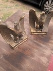 Pm Craftsman 1776 American Bald Eagle Vintage Brass Bookends