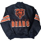 Chicago Bears Nfl Ultra Game Satin Bomber Jacket - Men   s Large