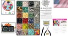 1587 Pcs Gemstone Bead Jewelry Making Kit  Create Unique Creations Effortlessly