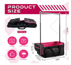 Travel Dance Bag With Garment Rack  Dancers Costume Garment Bag W  Wheels  23 In